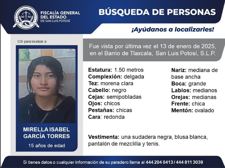 Adolescente hondureña desaparece en México y activan Alerta Amber 