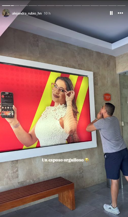 Alejandra Rubio expone lo que su esposo Thompson hace por ella