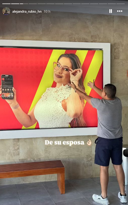 Alejandra Rubio expone lo que su esposo Thompson hace por ella