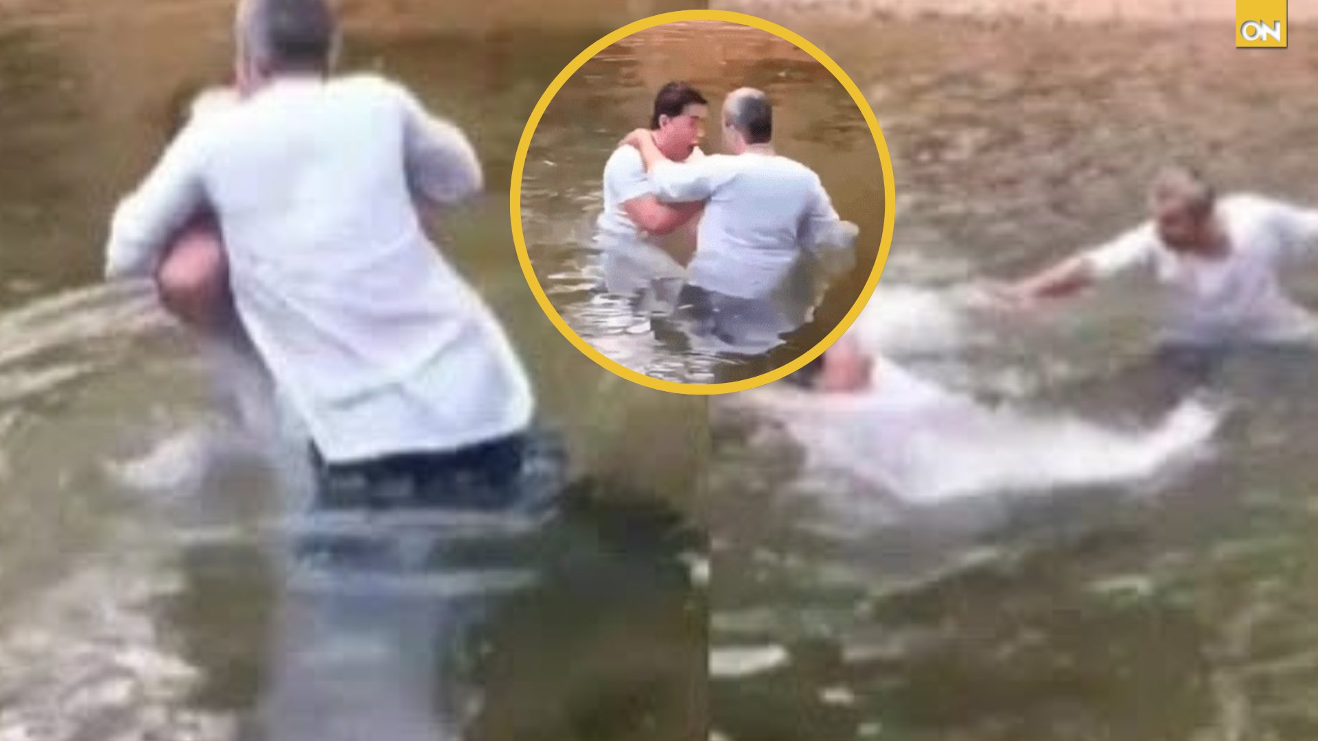 Hombre intenta ahogar a pastor cuando era bautizado