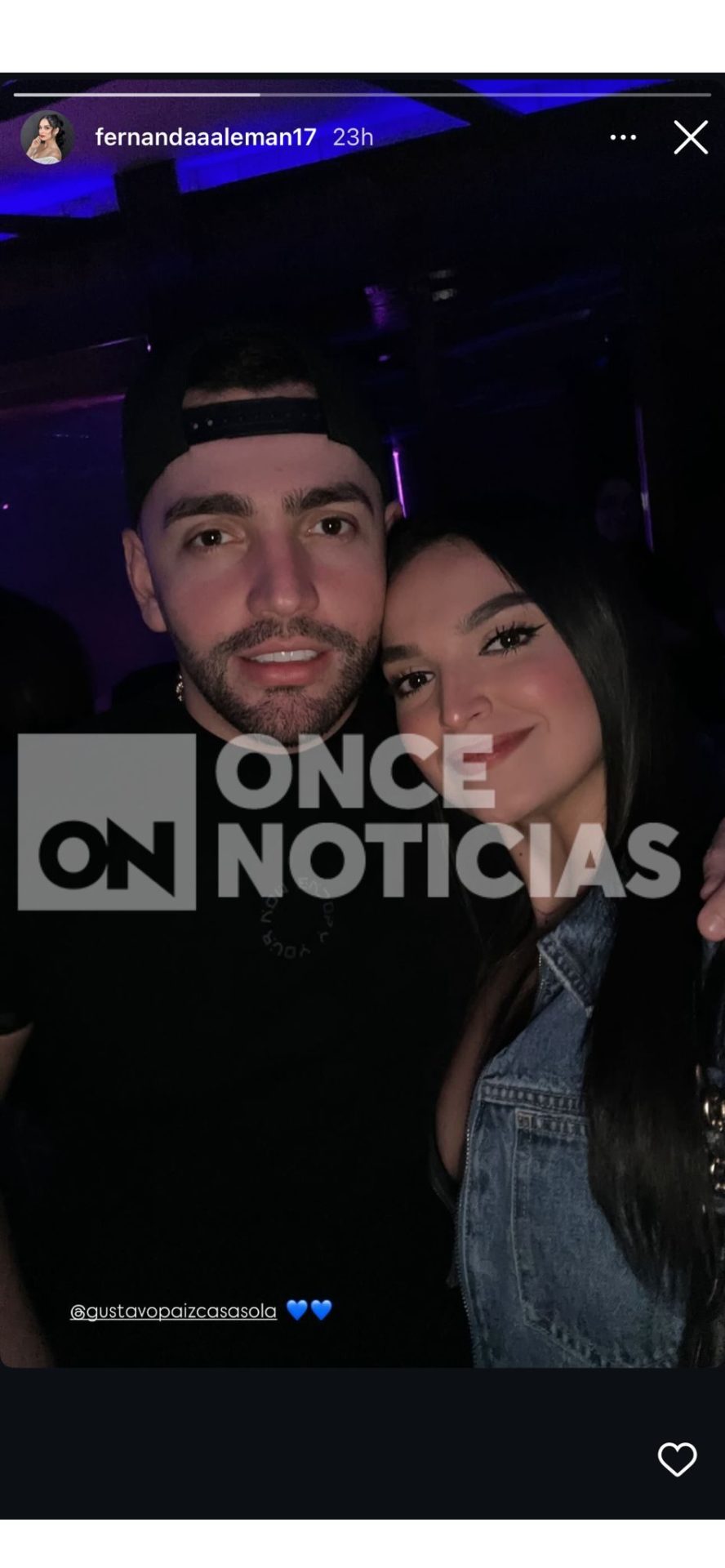 La última publicación de María Fernanda Alemán junto a uno de los sujetos del video del tiroteo