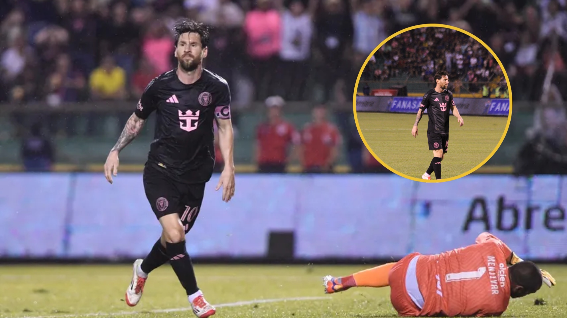 Messi reaccionó al gol anulado de Jorge Benguché en la goleada de Inter Miami sobre Olimpia