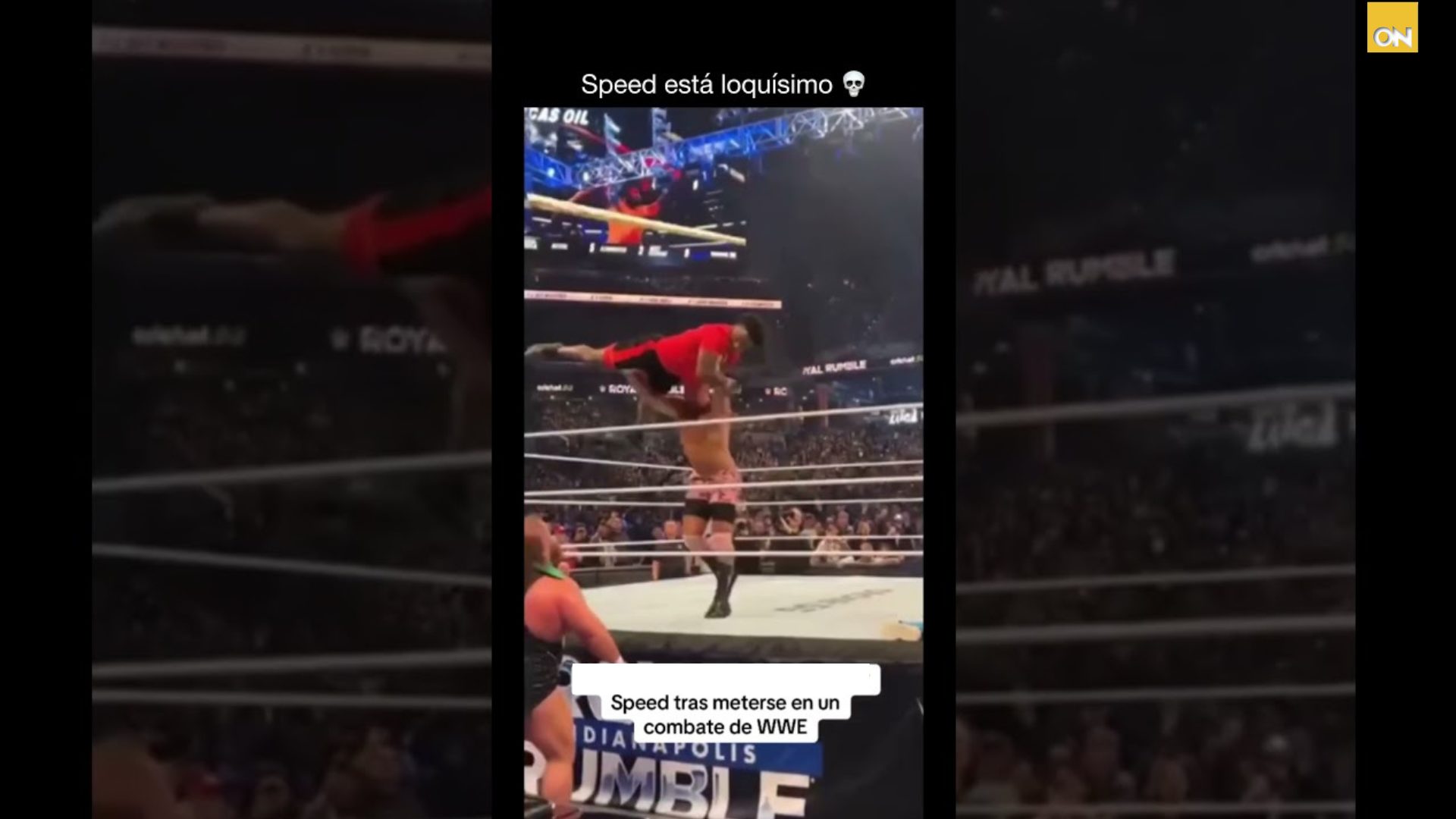 VIDEO Speed termina gravemente herido del cuello tras participar en el Royal Rumble 2025