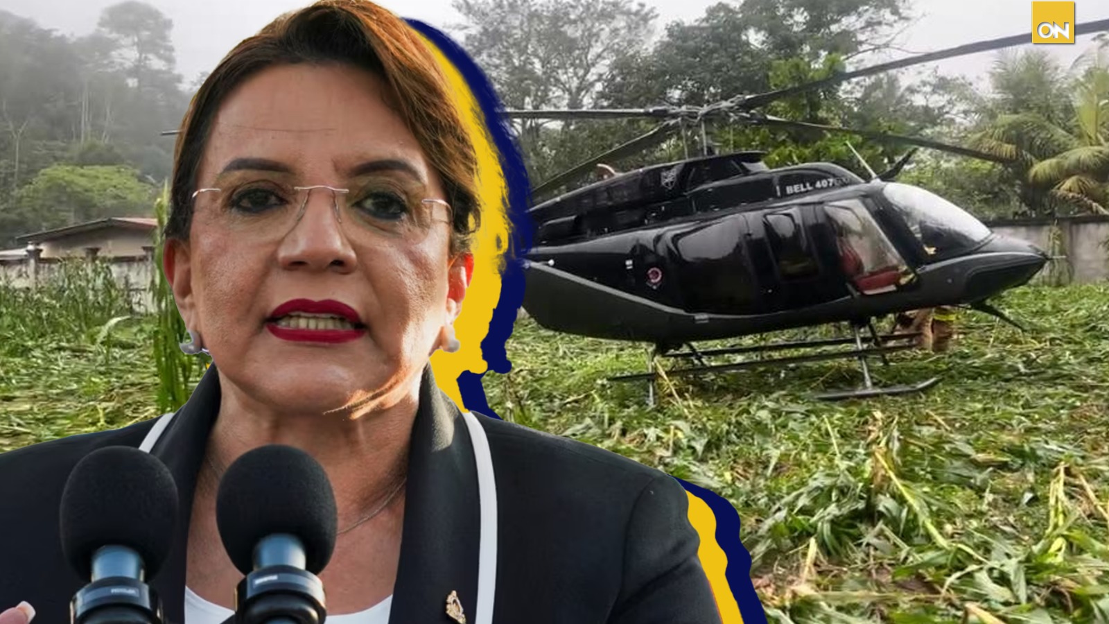 Xiomara Castro helicóptero