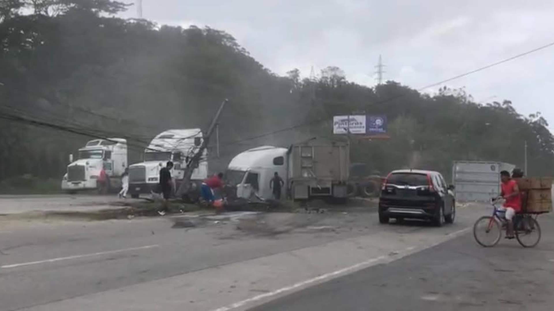 accidente rastras Puerto Cortés