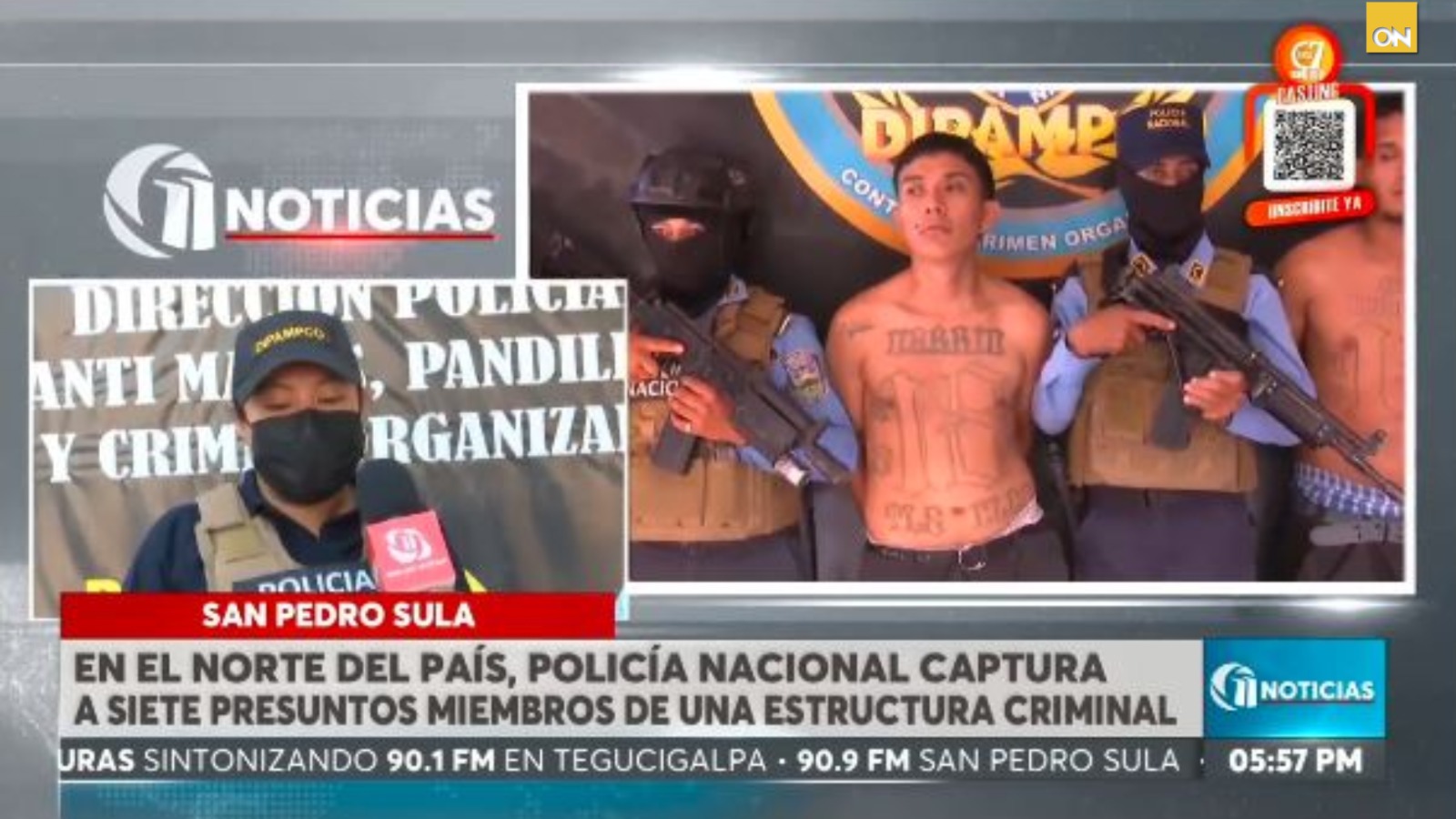 captura pandilla 18 Honduras