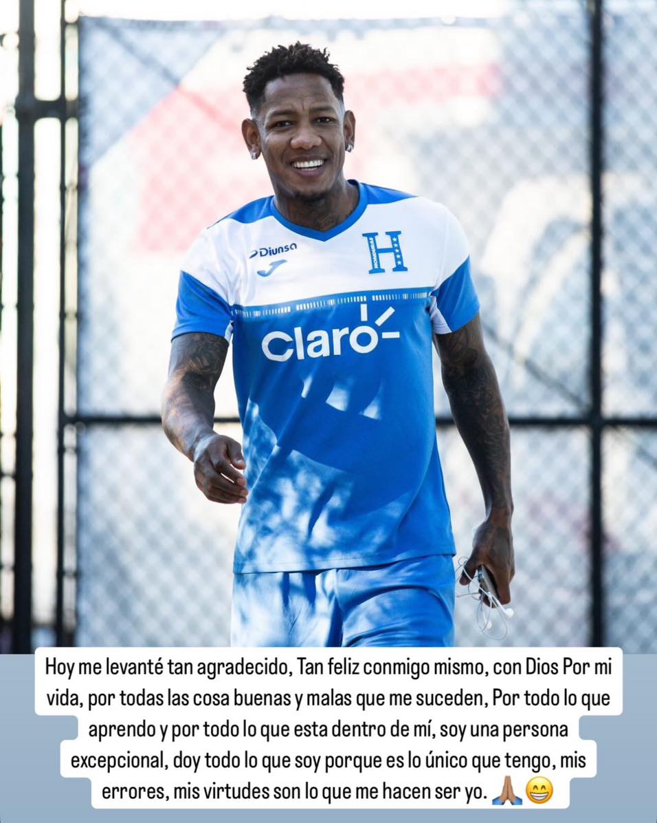 Romell Quioto sorprende con mensaje horas antes del partido entre Bermudas y Honduras