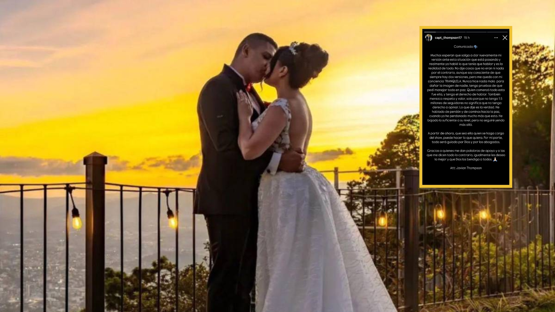 Javian Thompson rompe el silencio tras su divorcio con Alejandra Rubio
