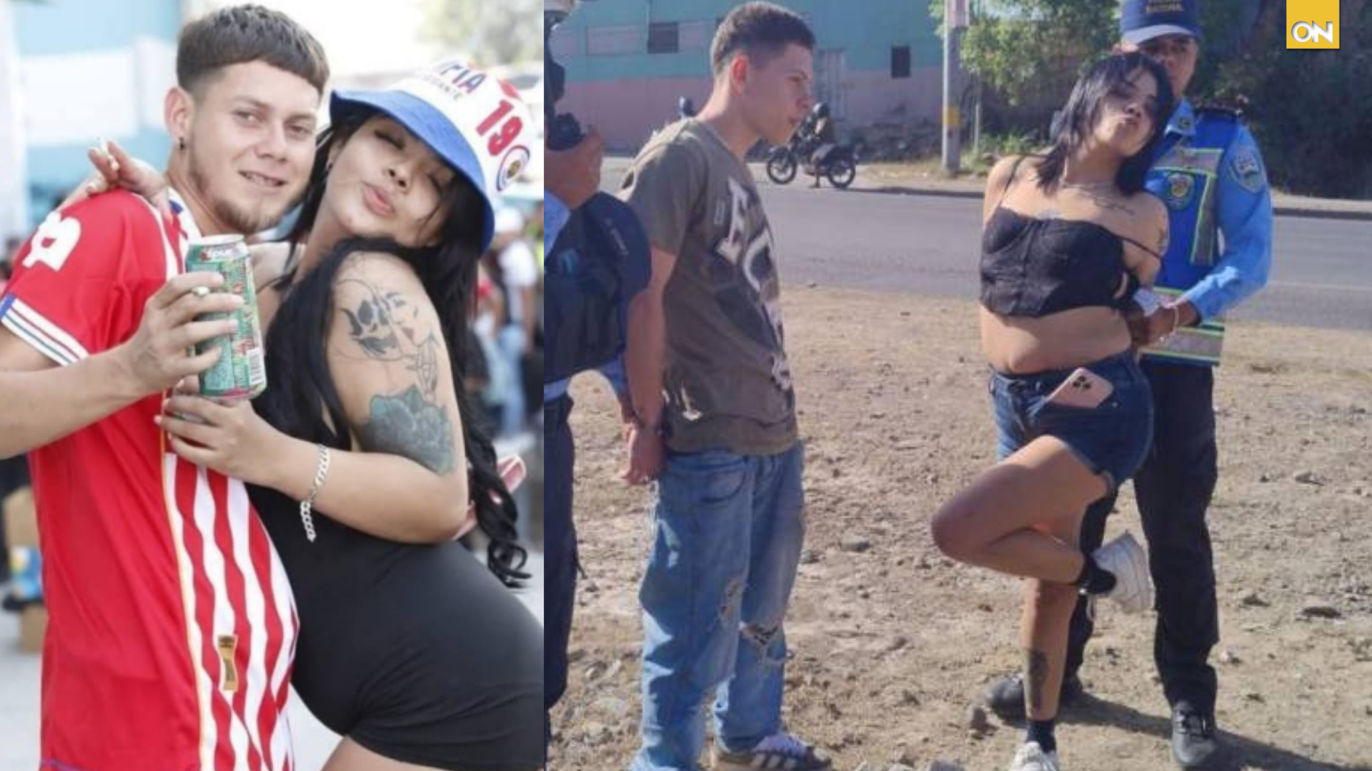 Pareja detenida en el anillo periferico