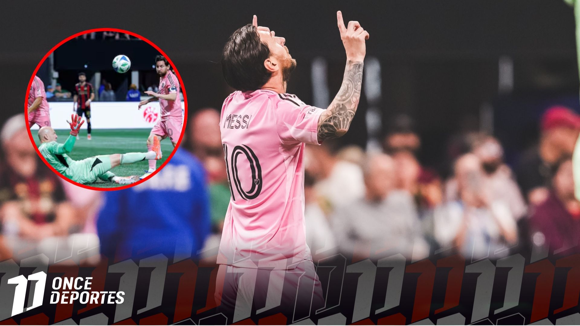 Messi se deslumbra con una genial vaselina y acerca al Inter Miami a la victoria