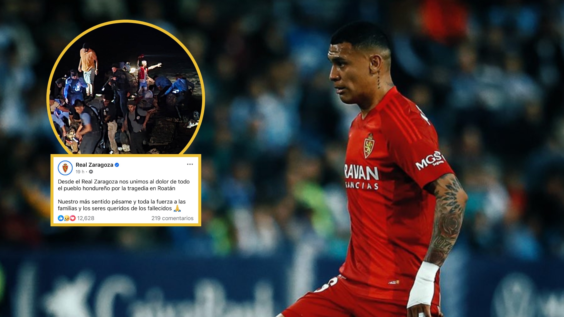 Real Zaragoza expresa su solidaridad con Honduras por las víctimas del accidente en Roatán
