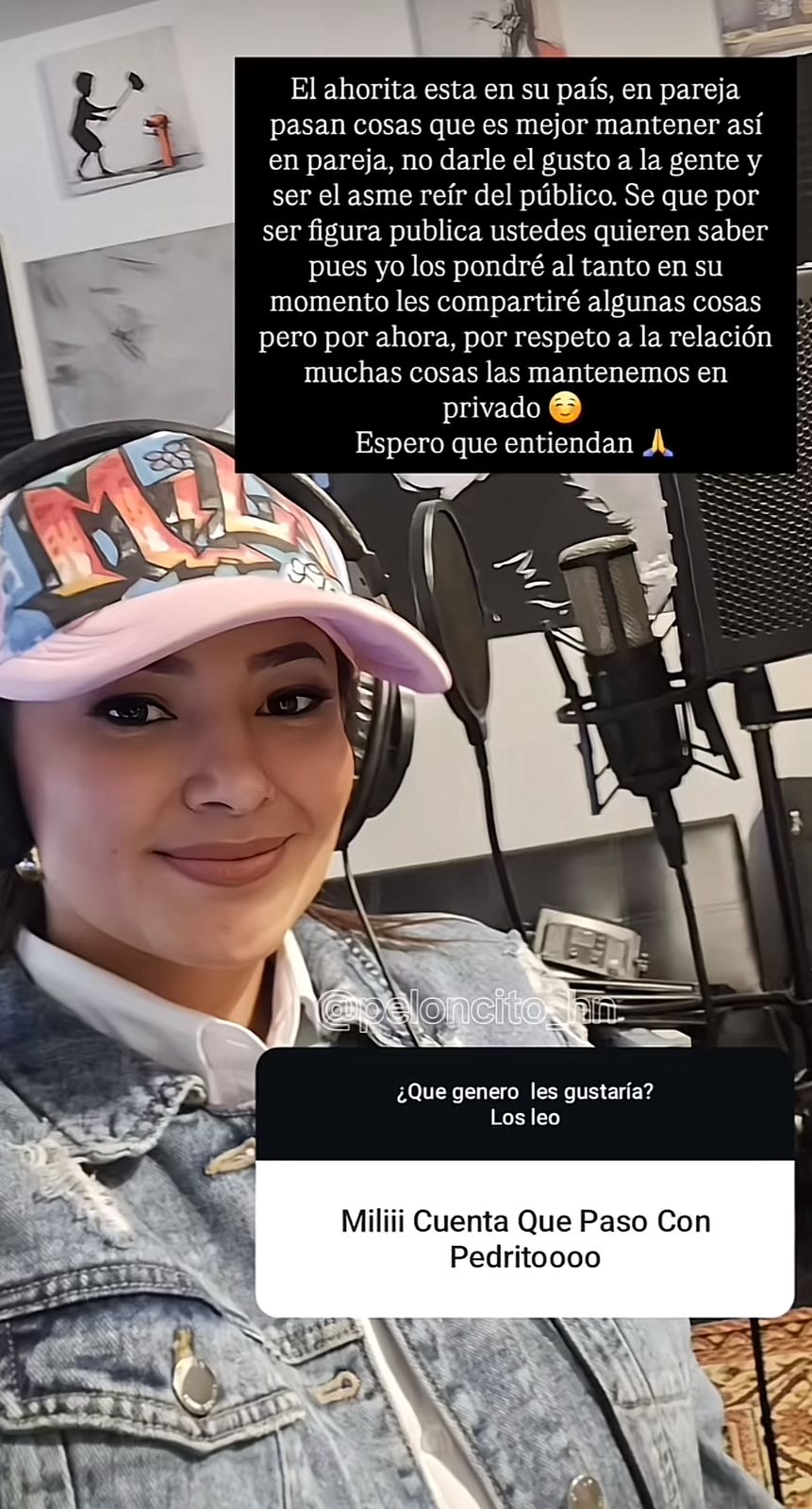 Milagro Flores y su novio pedrito