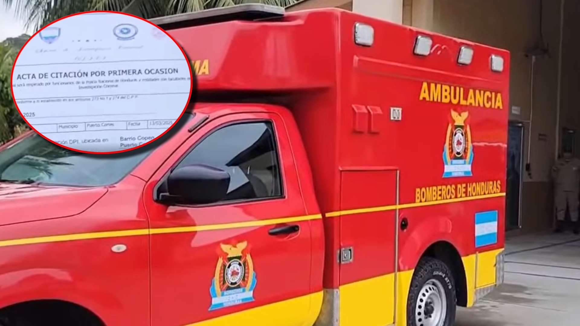 Denuncian a bombero por haber agredido a una niña de 12 años dentro de ambulancia en Omoa