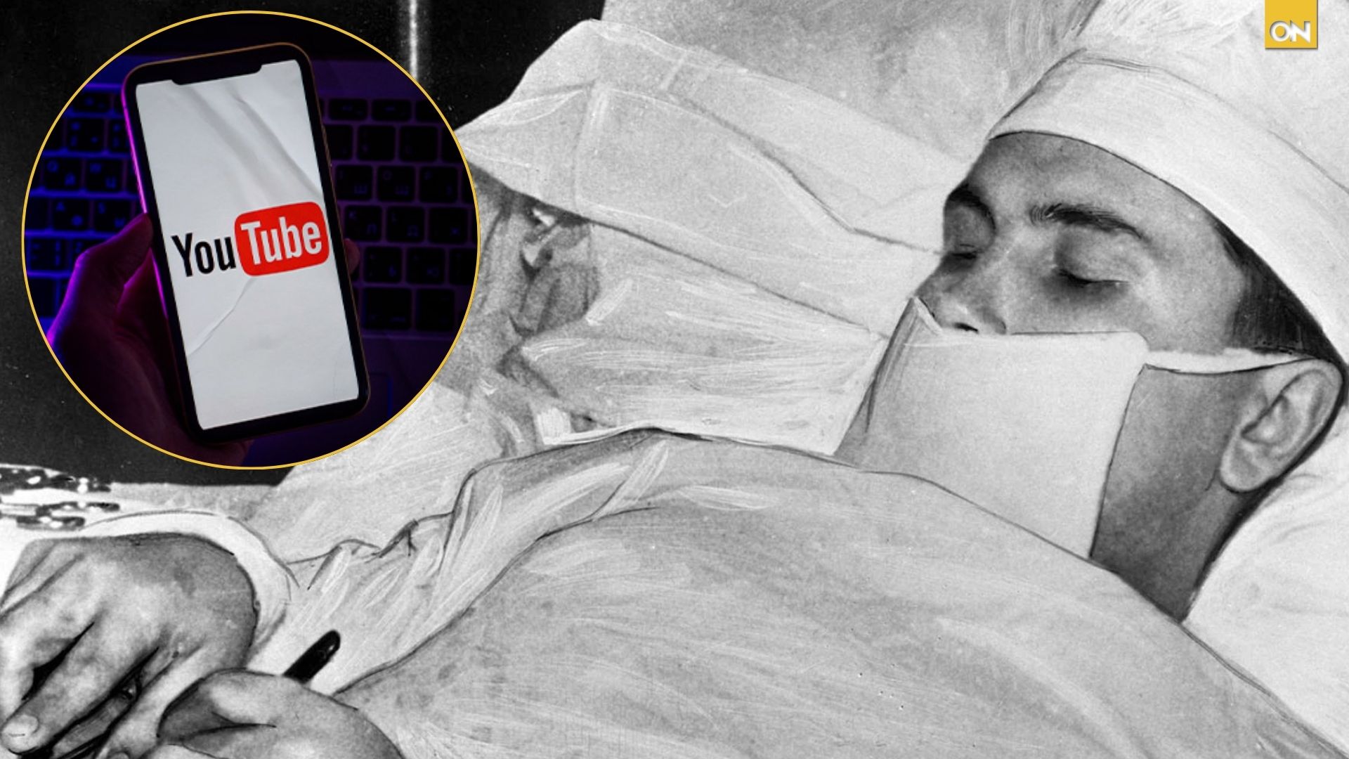 Hombre se opera solo con tutoriales de YouTube
