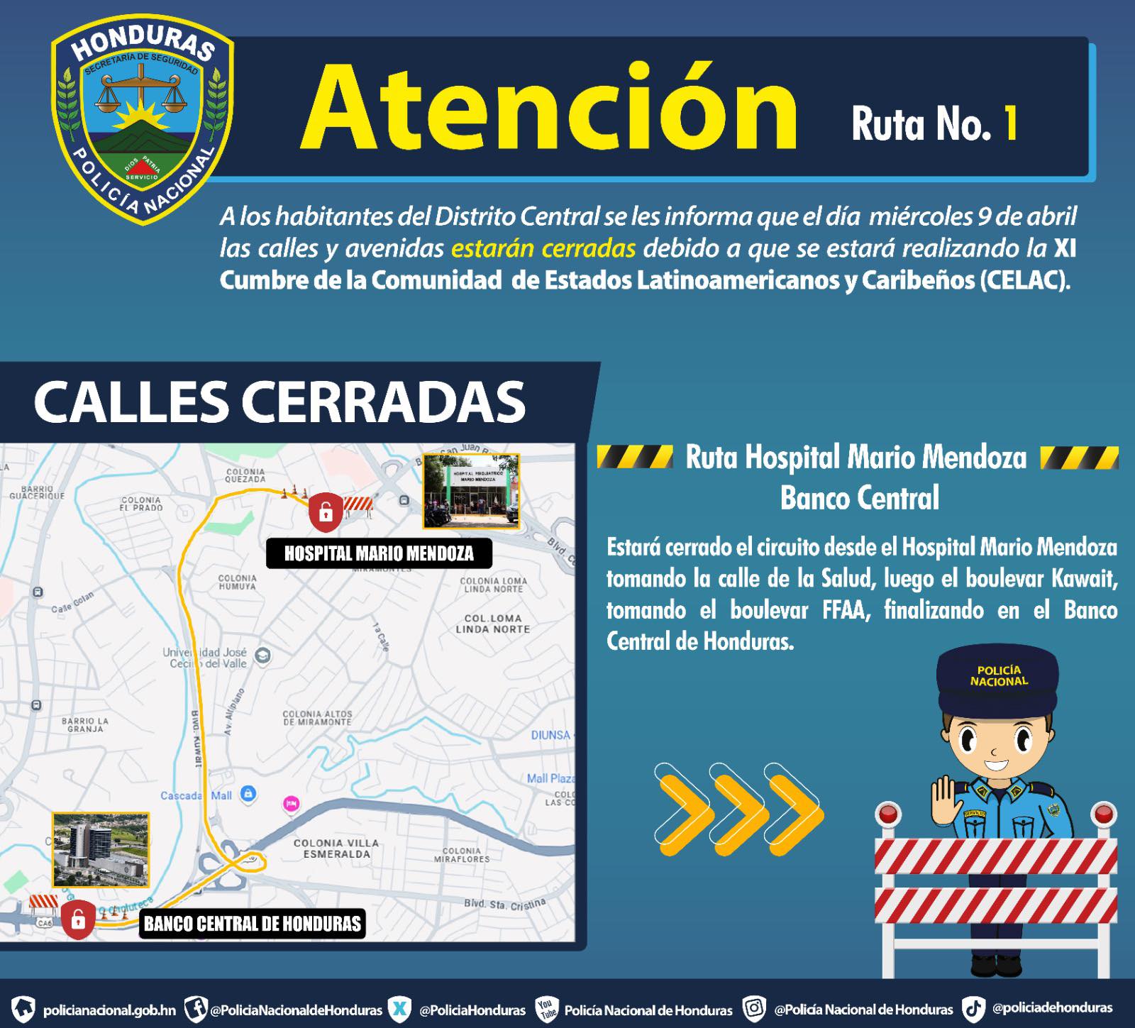 calles cerradas tegucigalpa Calles Cerradas Tegucigalpa