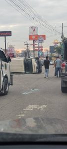Fuerte accidente de tránsito en San Pedro Sula deja varias personas heridas