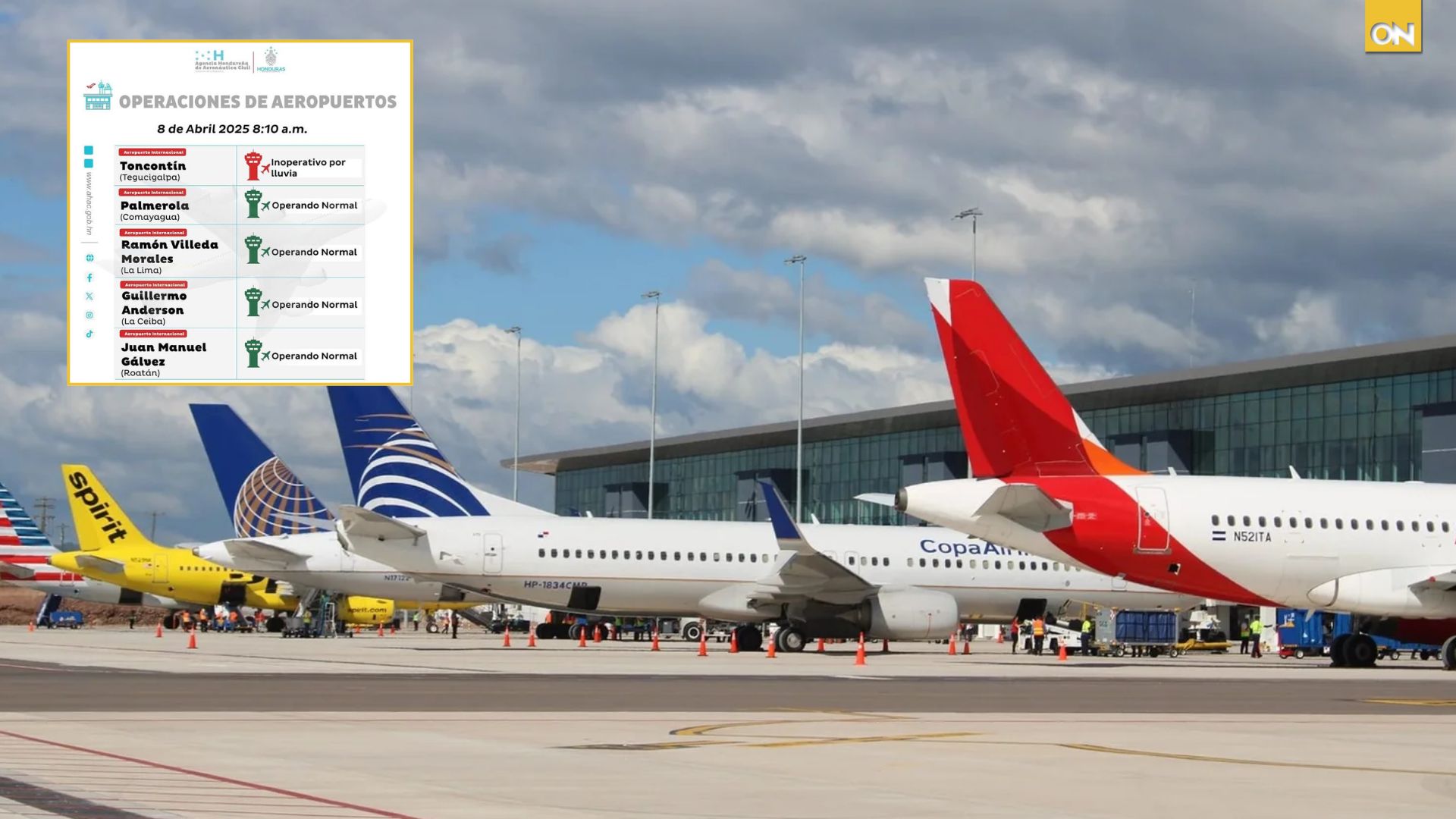 Aeropuertos operando en Honduras