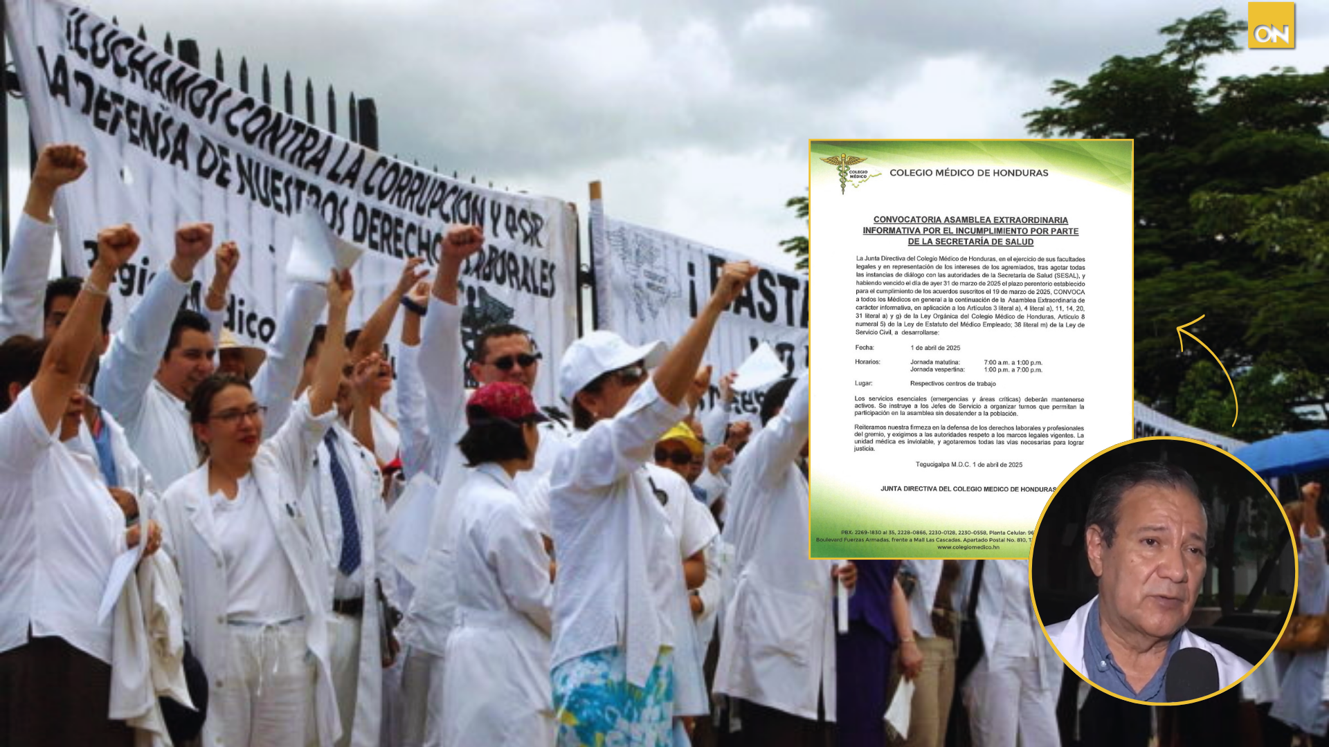 Médicos en paros nacionales