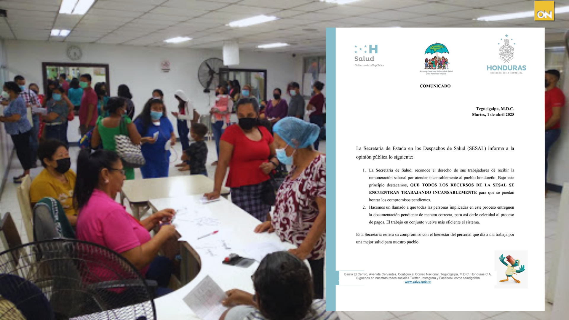 Sin consulta externa pacientes de hospitales en Honduras por prolongado paro médico