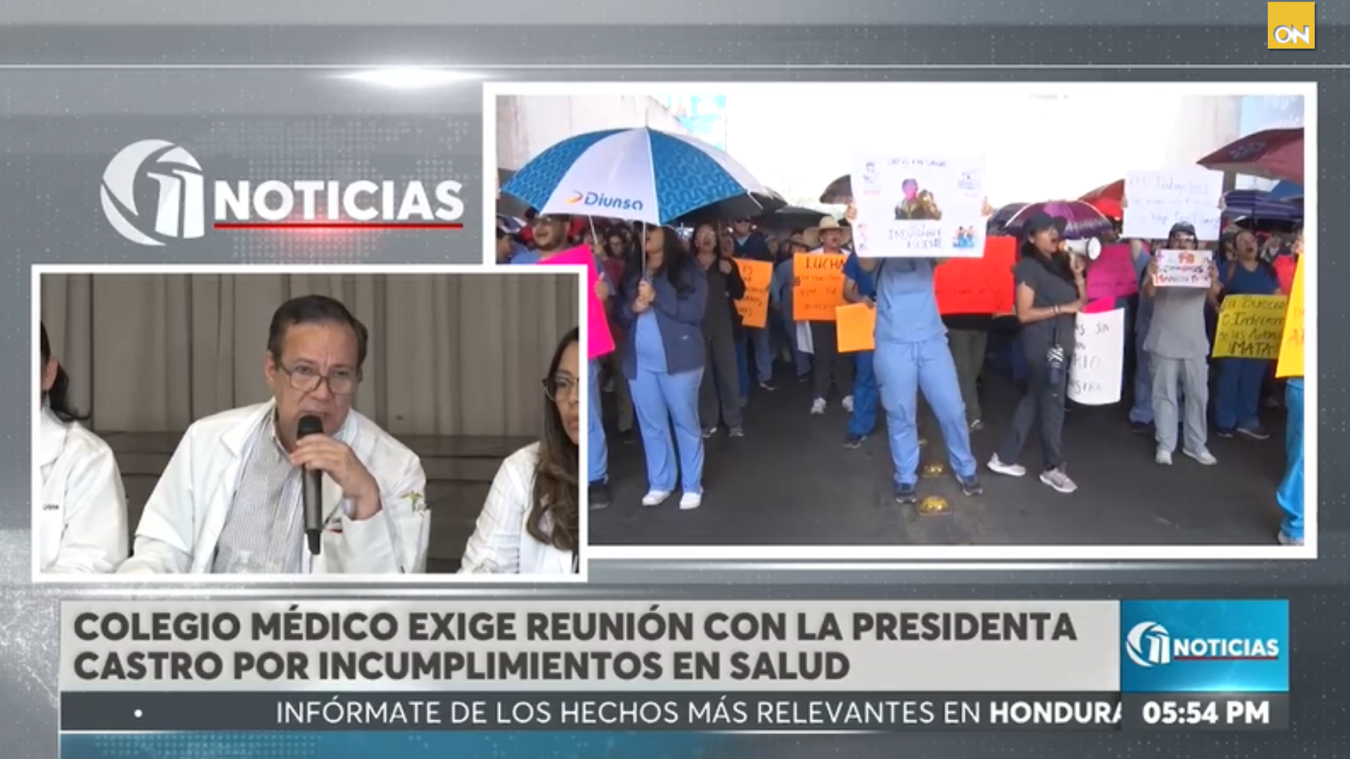 Médicos exigen a la presidenta Xiomara Castro resolver crisis de salud o intensificarán protestas