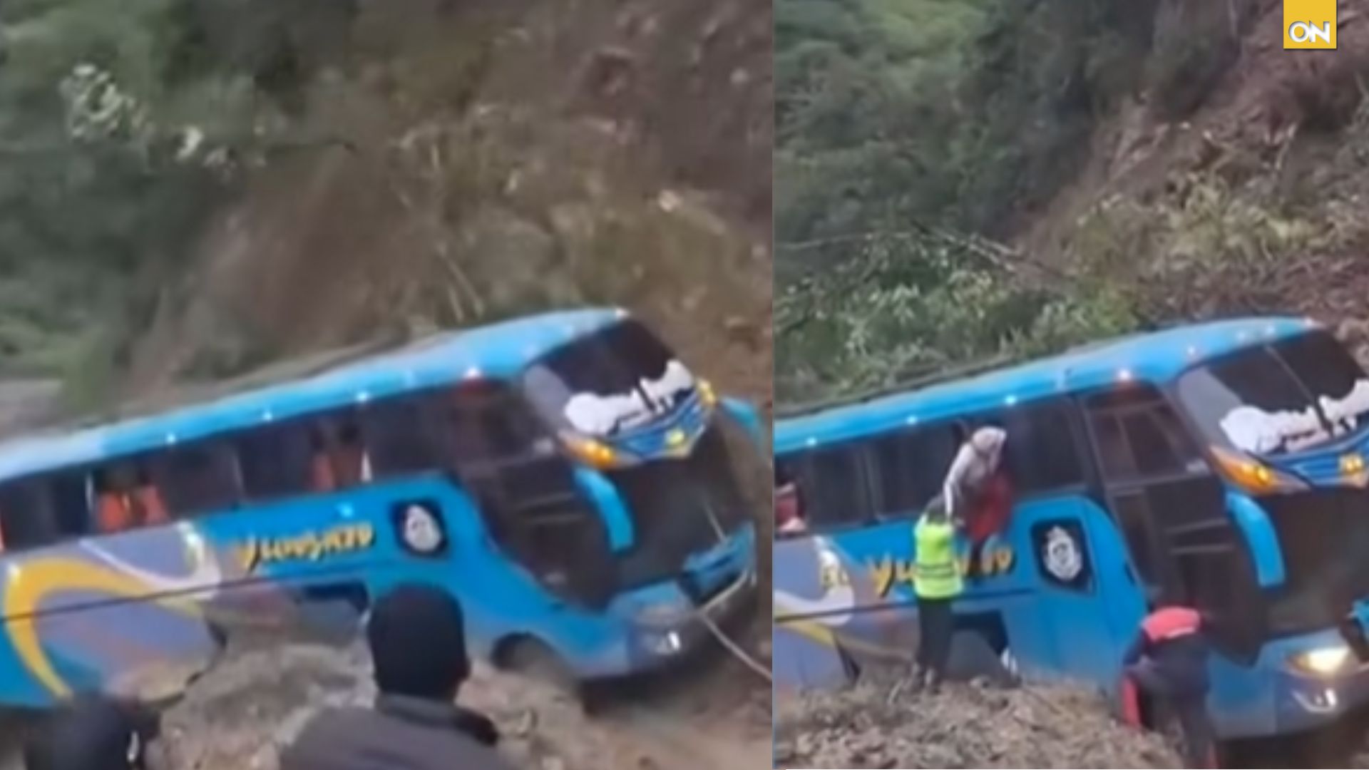 Bus derrumbe