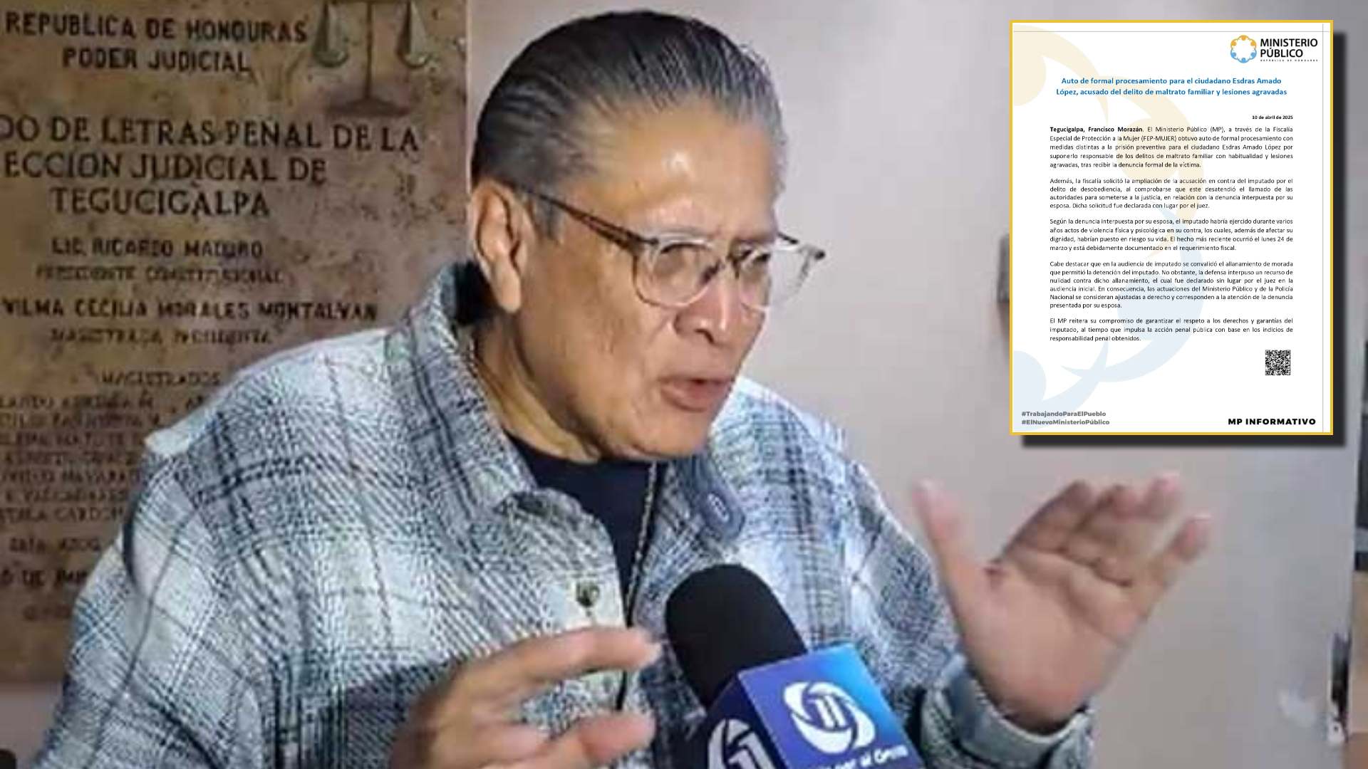En libertad se defenderá Esdras Amado López tras denuncia de violencia familiar interpuesta por su e