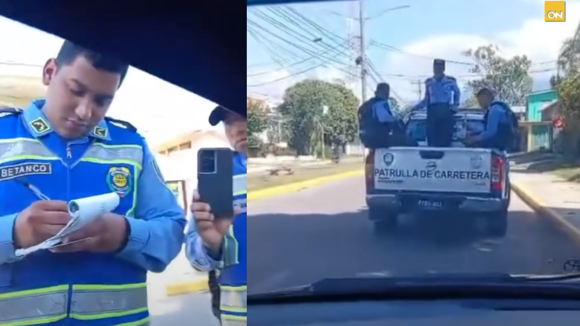 DENUNCIAN POLICÍAS DE TRÁNSITO DE LA CEIBA