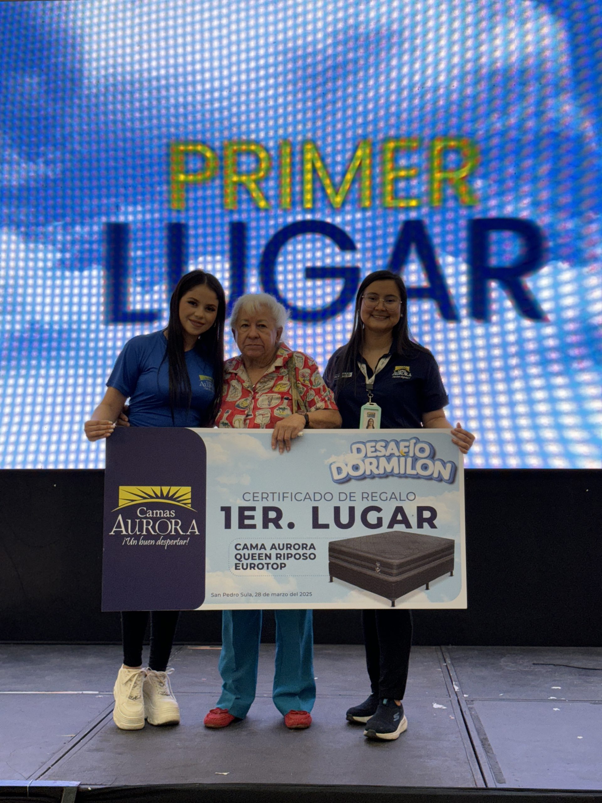 La feliz ganadora del Sueñatón.