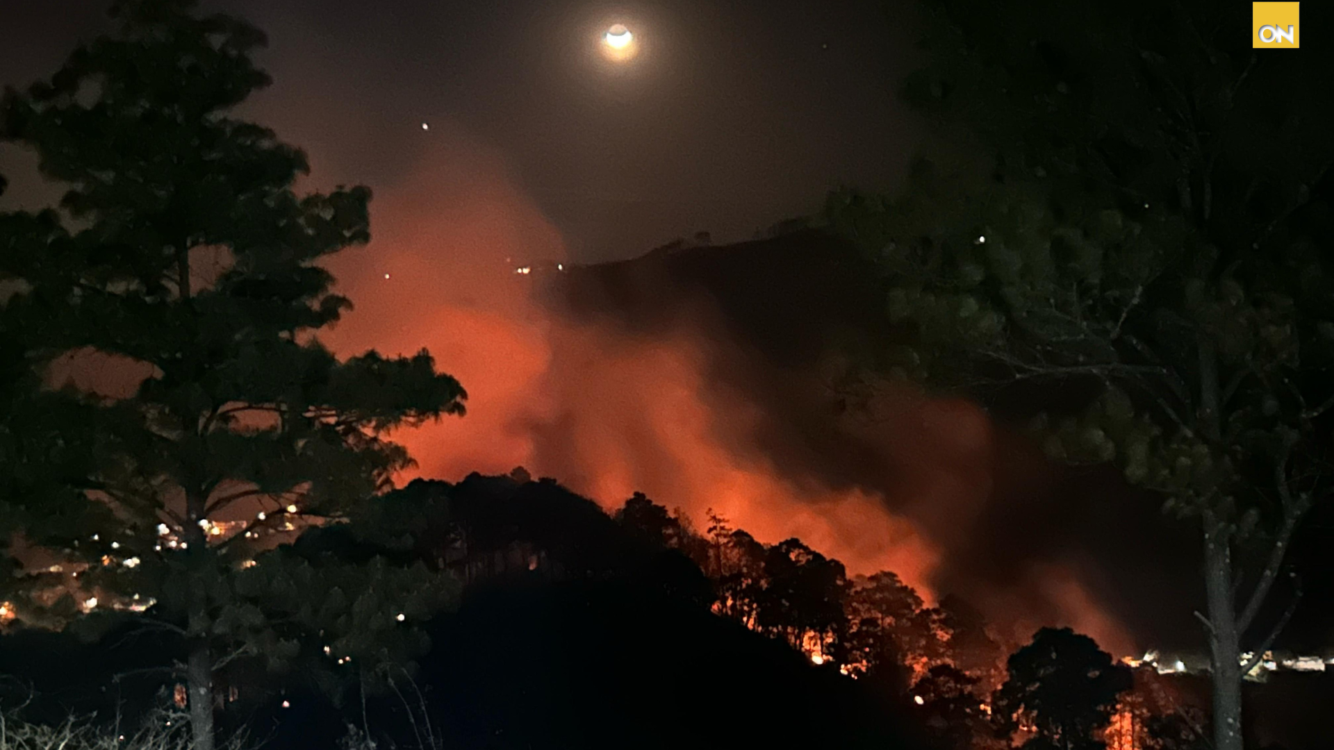 Incendio forestal Santa Lucía