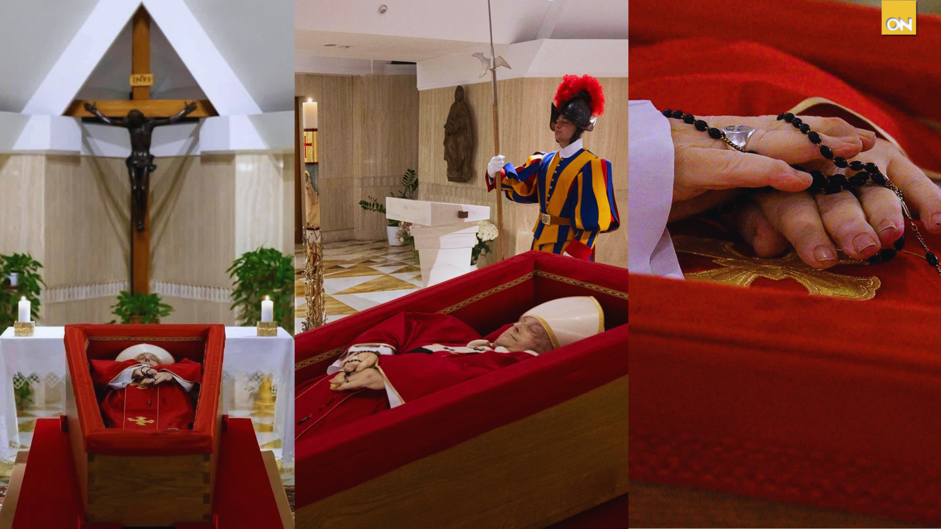 papa Francisco vestido de rojo