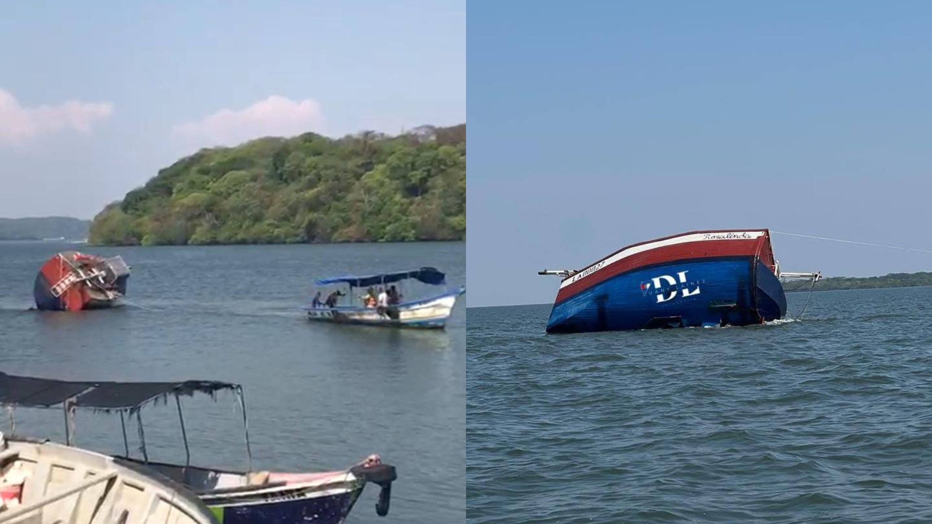 Se hunde el barco Rosalinda, construido por un hondureño, tras zarpar desde Coyolito