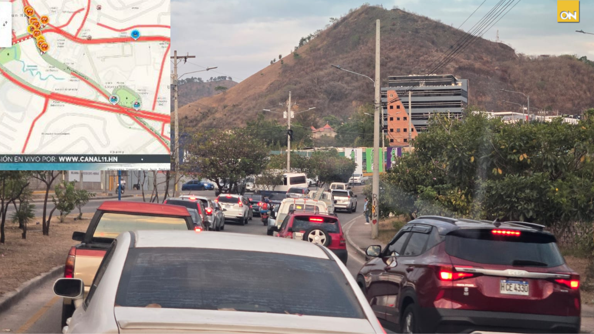 Tráfico vehicular Tegucigalpa