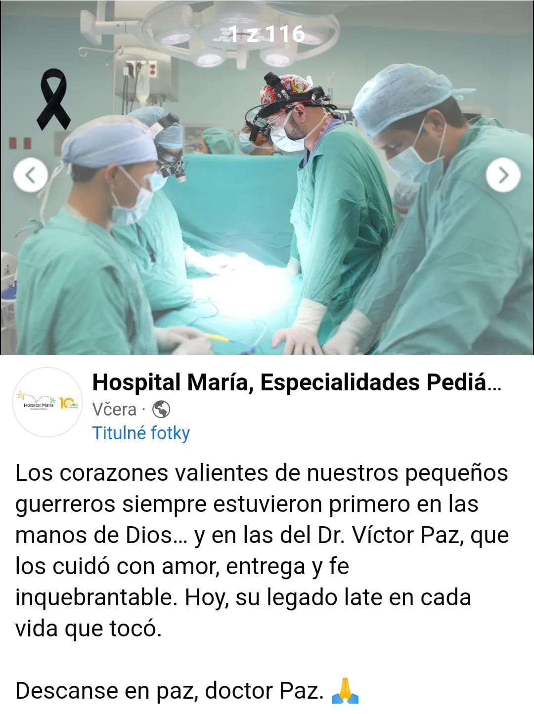 Homenaje Hospital María al doctor Víctor Paz Flores