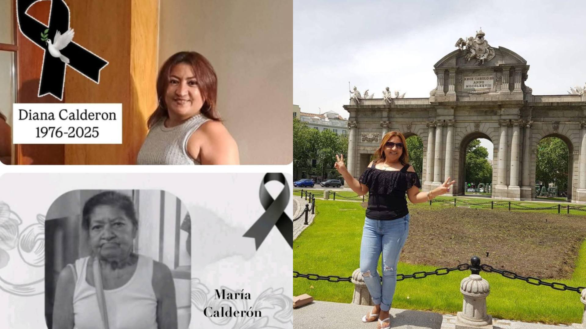 Madre hondureña muere poco después de enterarse del crimen de su hija, la actriz Diana Calderón