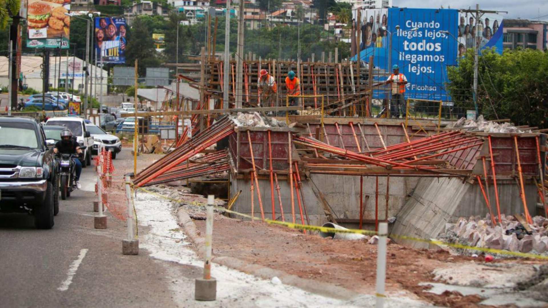 Cancelan cierre de tramo en el bulevar Juan Pablo II de Tegucigalpa