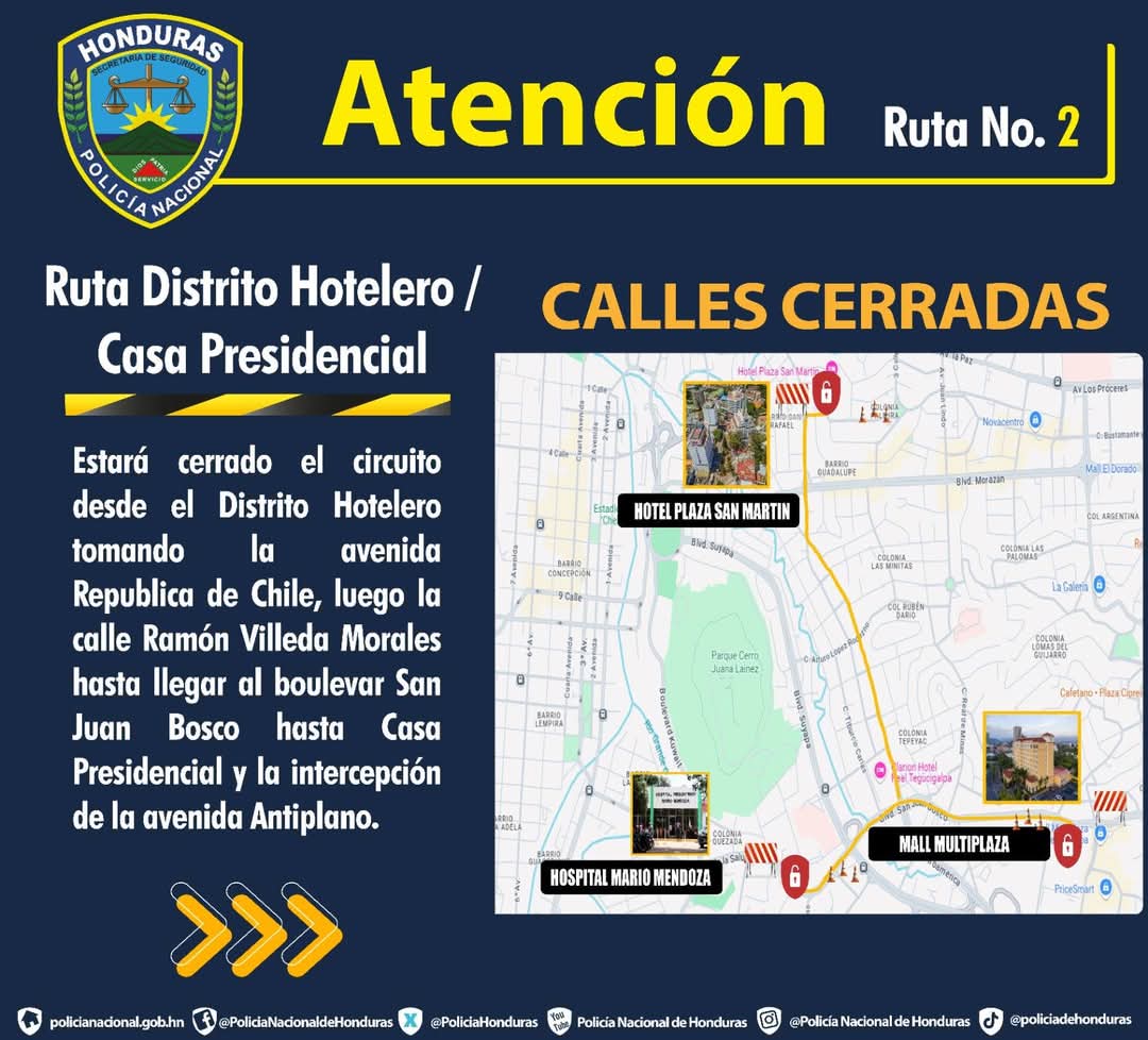 calles cerradas tegucigalpa 2
