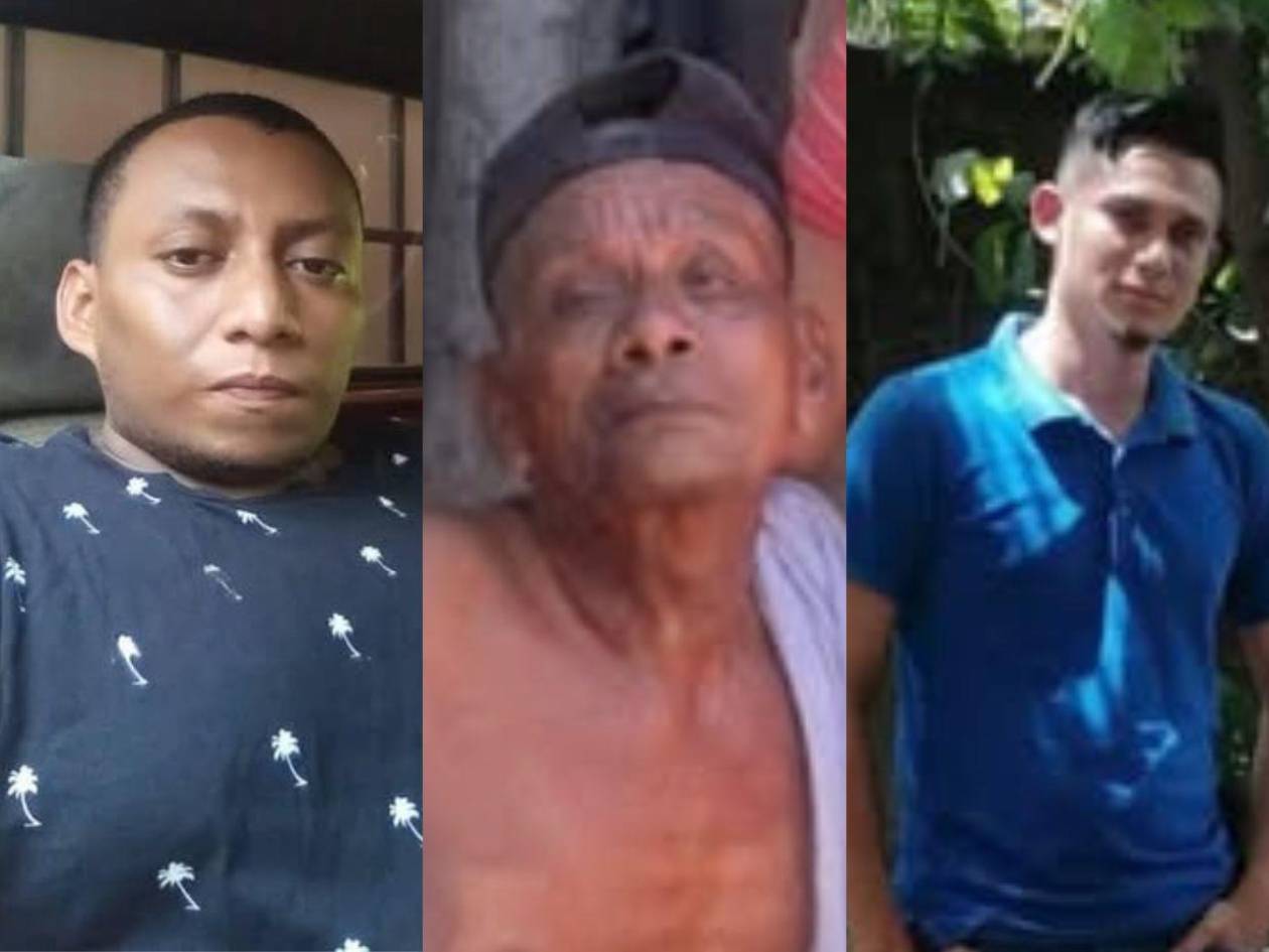 Foto en vida de los fallecidos en la masacre de El Triunfo, Choluteca.