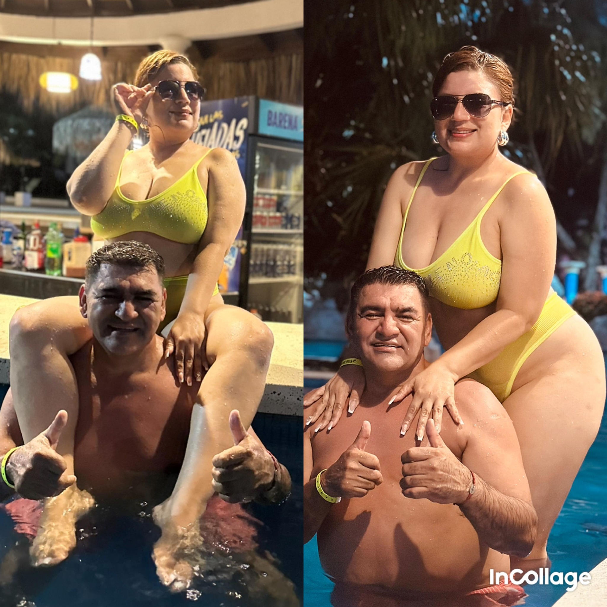 critican al halcón y a su pareja por extraño comportamiento dentro de una piscina
