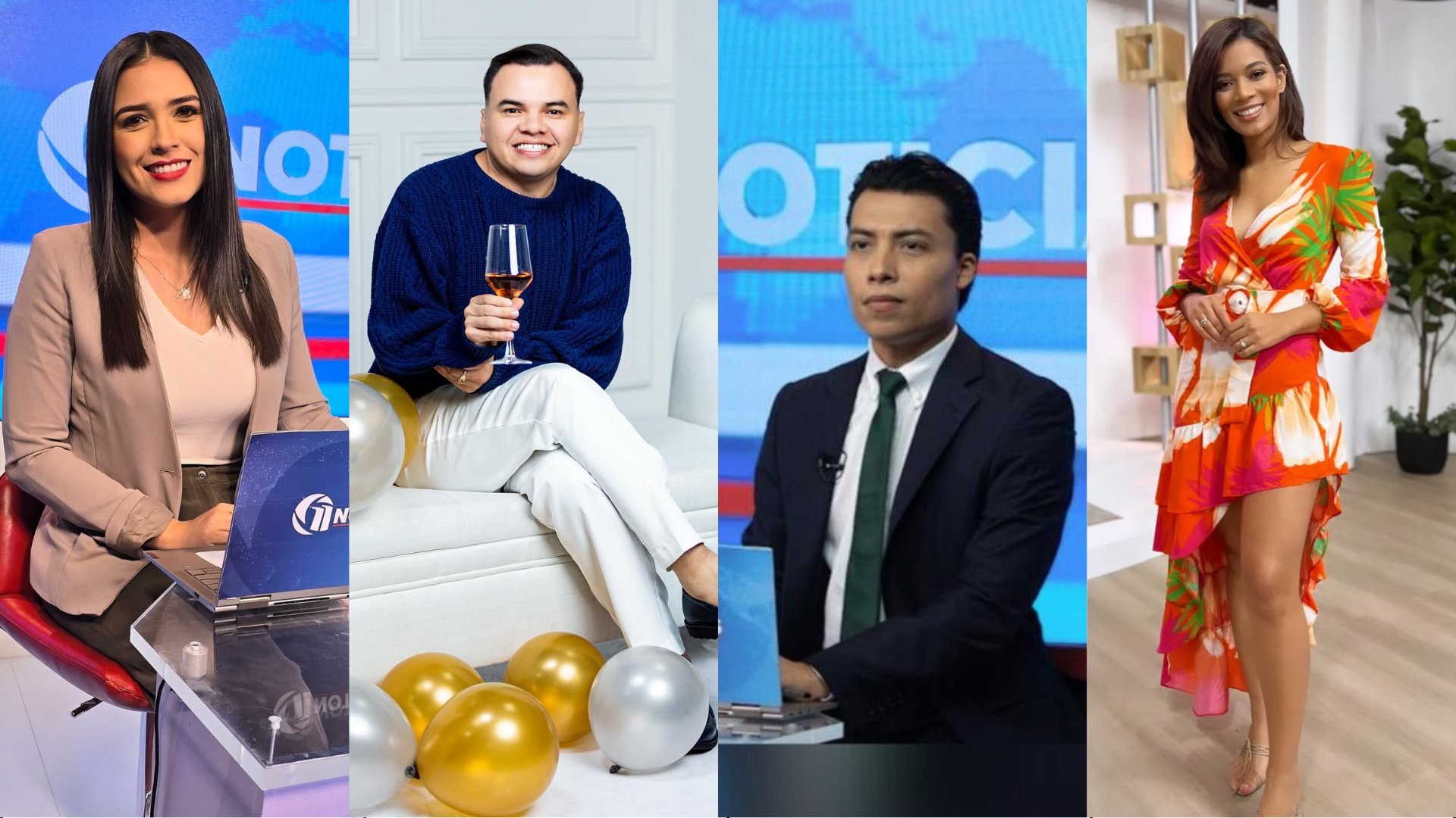 Andrea Hernández, Donna Rivera, Jaime Portillo y Wilfredo Alvarado: los rostros de Canal 11 nominados en los Premios Extra Honduras