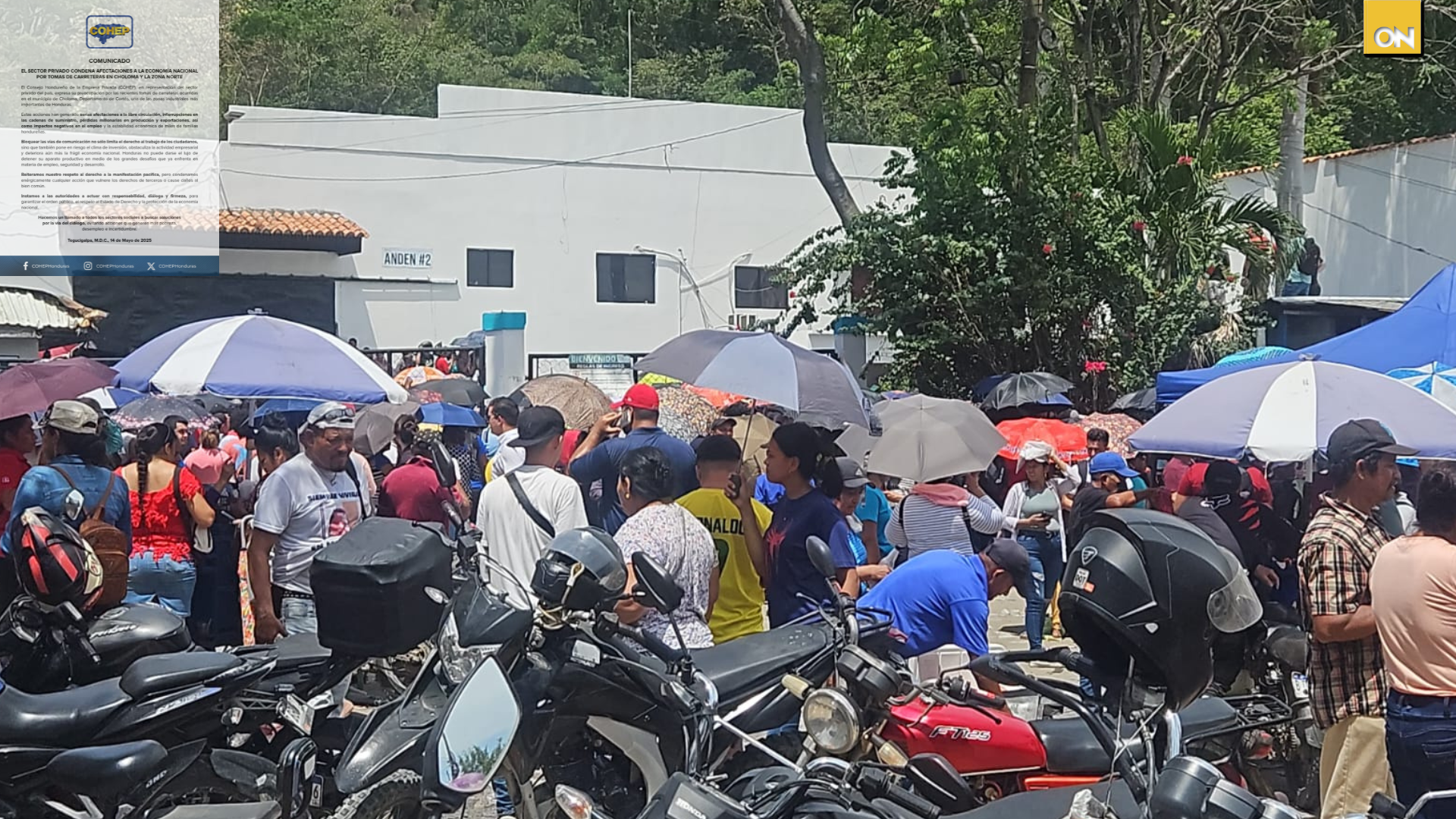 Caso Koriun Cohep tomas carreteras