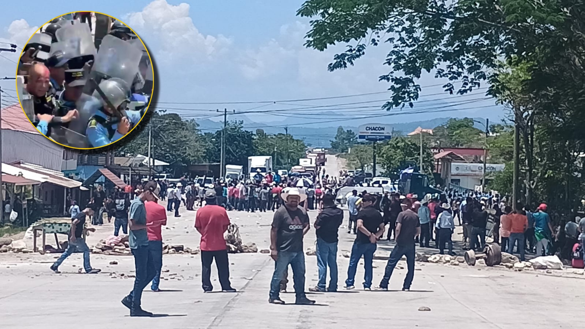 Comisionado de Policía resulta herido durante manifestación en Ocotepeque