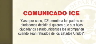 Comunicado del ICE