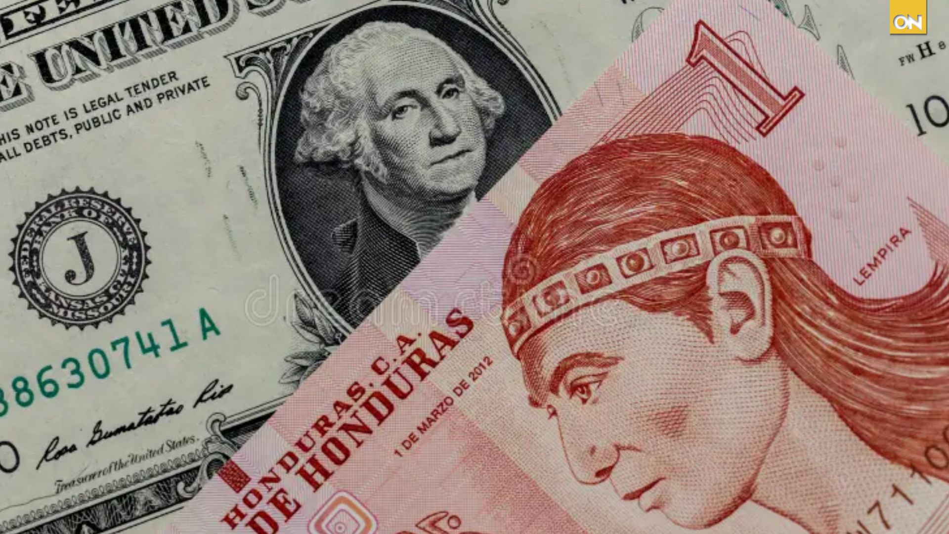 Devaluación del lempira frente al dólar