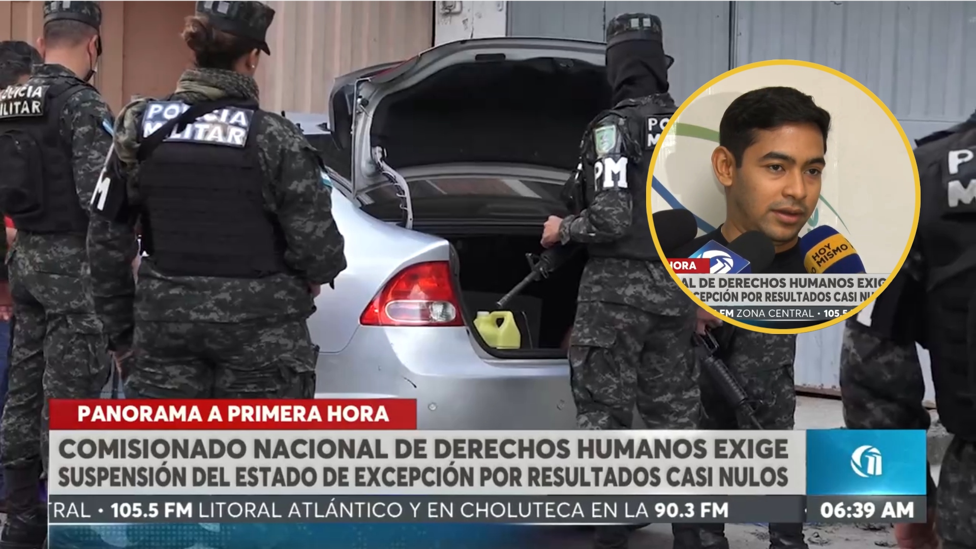 CONADEH exige poner fin al estado de excepción tras más de 800 denuncias por abusos policiales