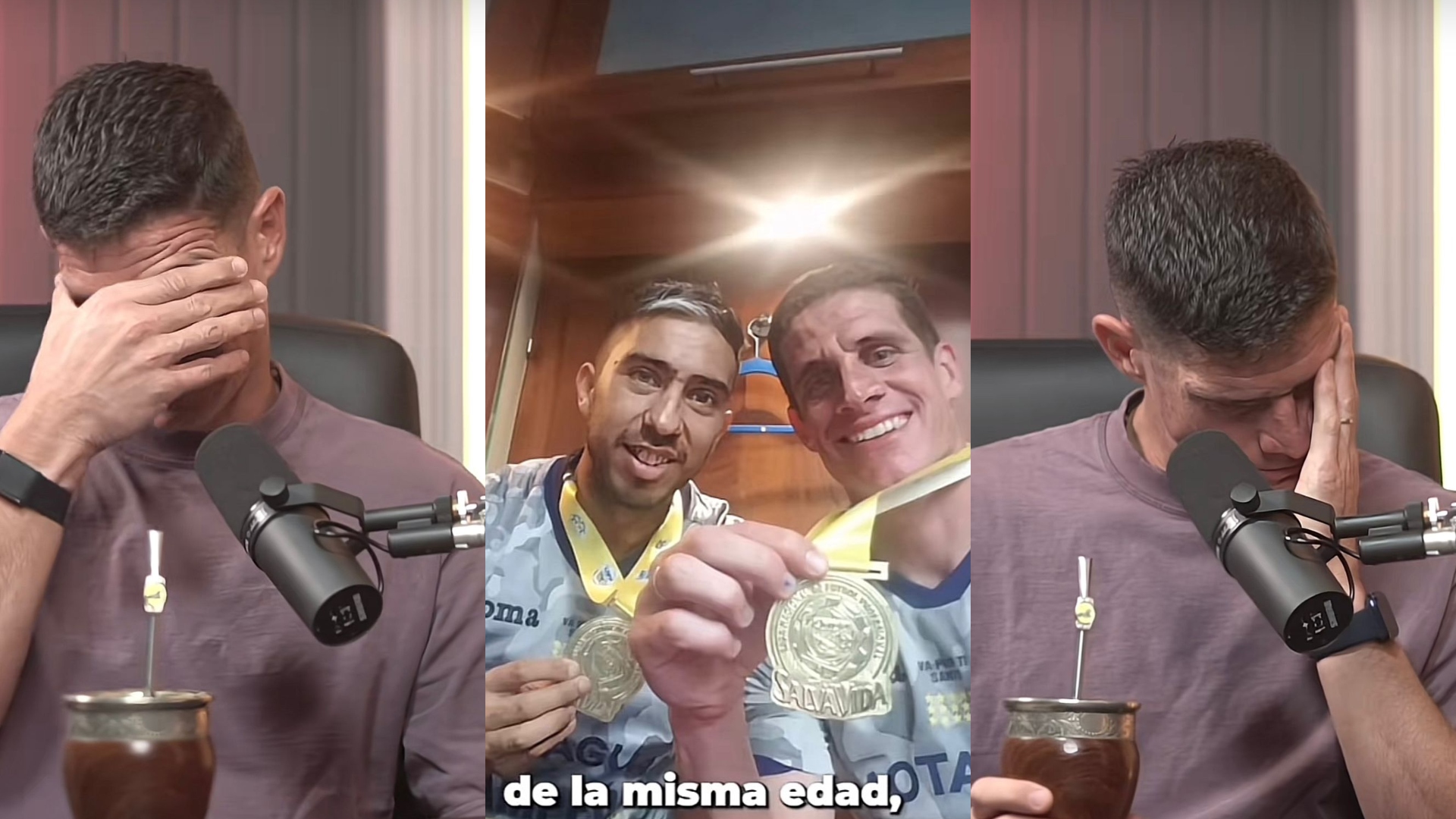 Jonathan Rougier se quiebra en llanto al hablar de Santiago Vergara