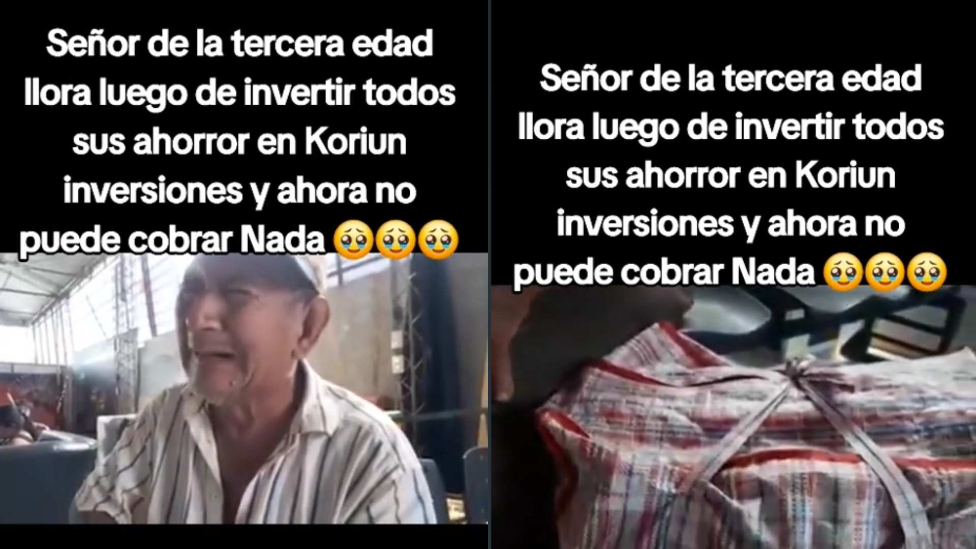 Víctima de estafa en Koriun Inversiones: anciano llora tras perder sus ahorros y ser rechazado por su familia