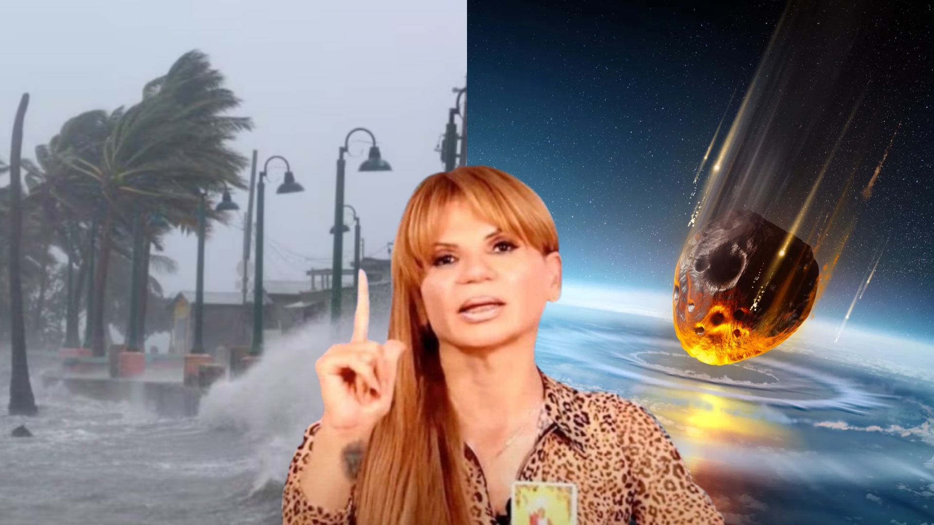 ¿En Honduras? Mhoni Vidente alerta sobre huracán y posible impacto de meteorito