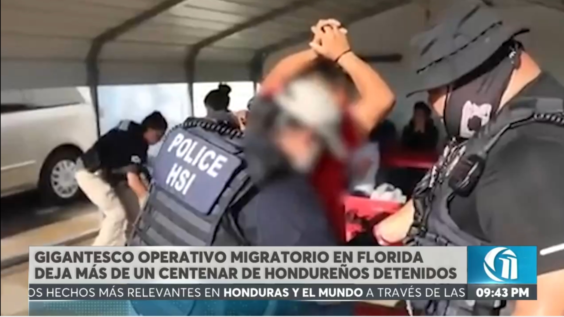 Más de 150 hondureños detenidos en masivo operativo migratorio en Florida