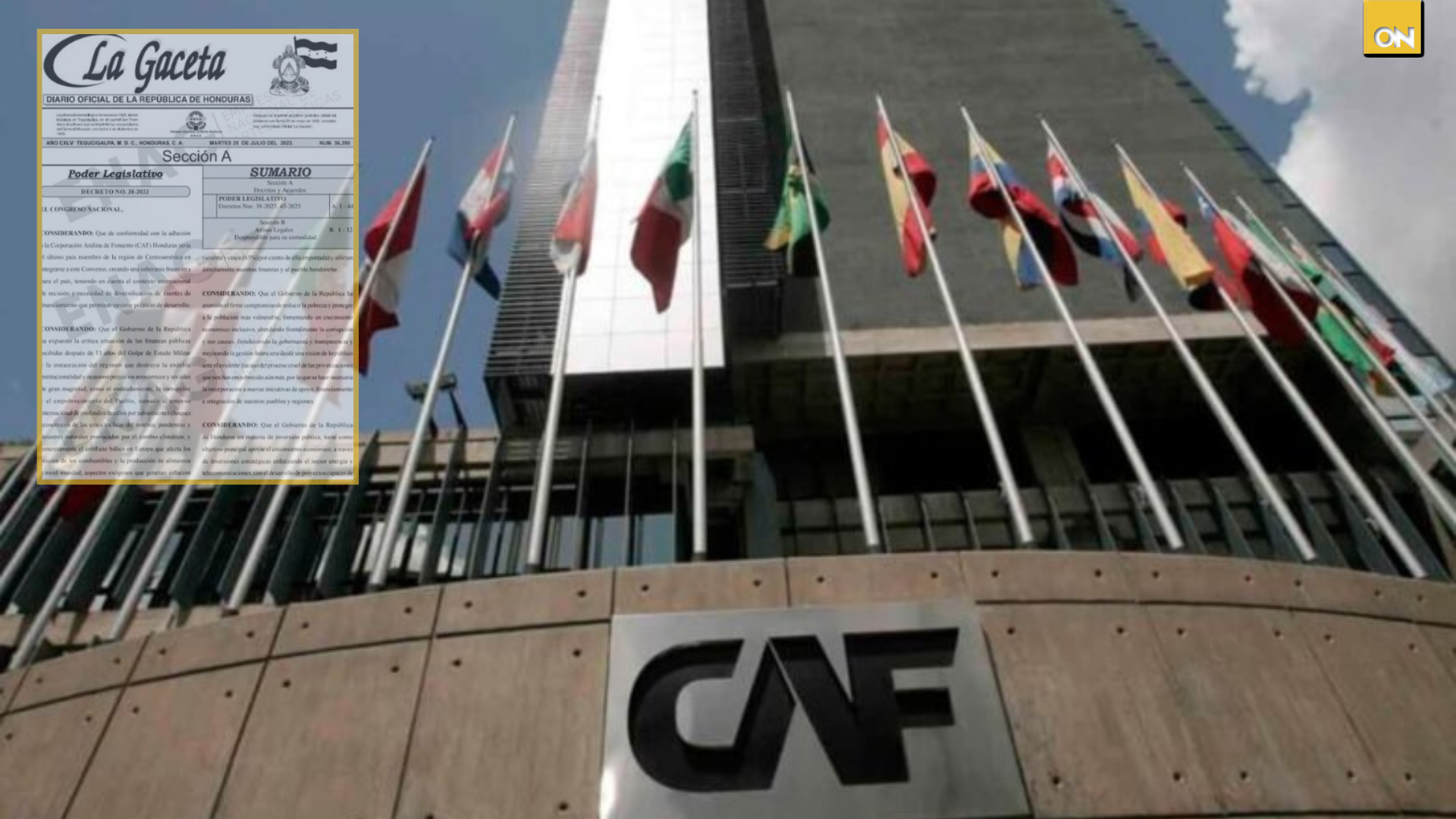 Publican Gaceta préstamo CAF