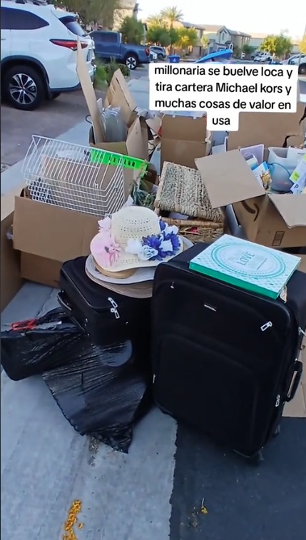 Joven revela todo lo que una millonaria botó en EE. UU